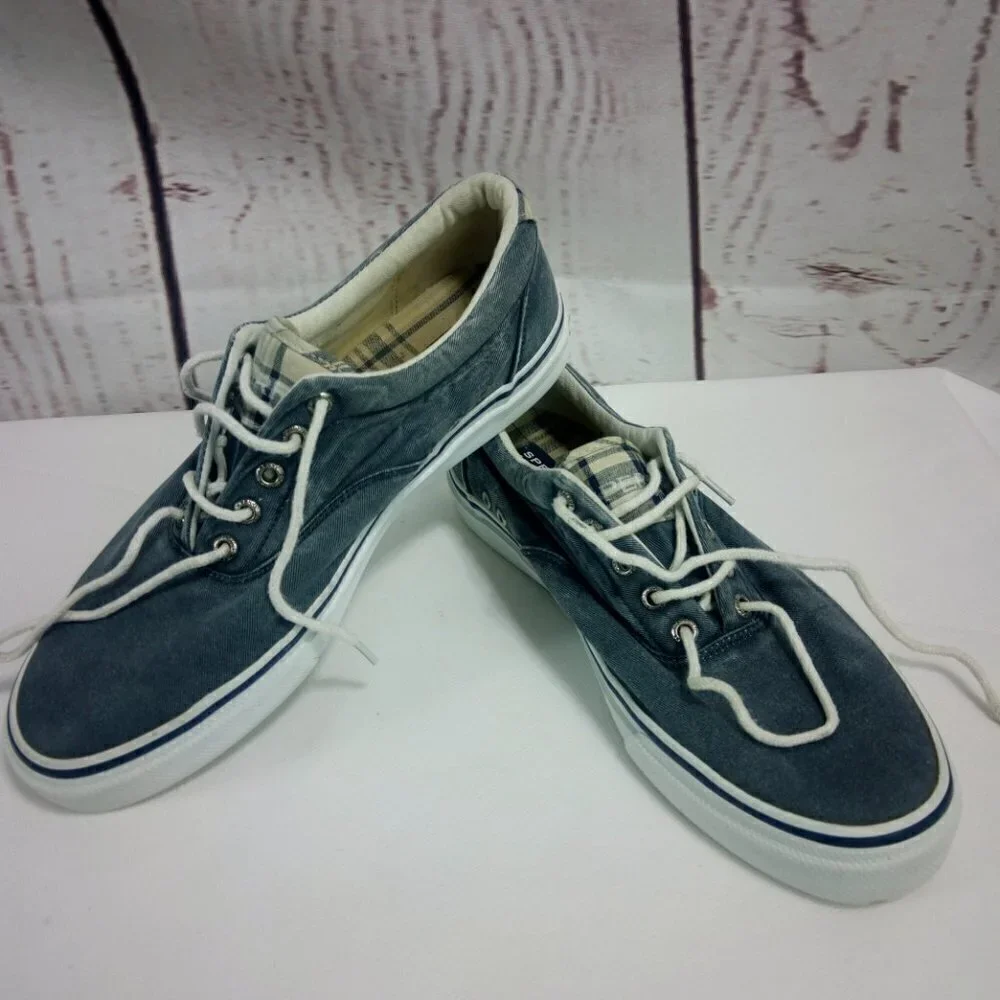Sperry Top Sider Men's Gray/White Boat Shoes